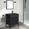 Modern Small Black Bathroom Vanity, 24