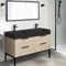 Modern Double Bathroom Vanity, 48
