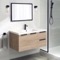 Wall Mounted Bathroom Vanity, Modern, 36