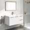 Wall Mounted Bathroom Vanity, Modern, 36