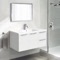 Wall Mounted Bathroom Vanity, Modern, 36