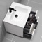 White Vanity, Wall Mounted, Modern, 24