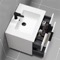 White Bathroom Vanity, Wall Mounted, Modern, 28