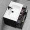 Wall Mounted Black Bathroom Vanity, Modern, 32