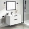 Wall Mounted Bathroom Vanity, Modern, 32