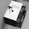 Wall Mounted Bathroom Vanity, Black, Modern, 36