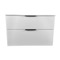 White Wall Mounted Bathroom Vanity, Modern, 36