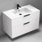 Wall Mounted Bathroom Vanity, Modern, 40