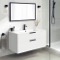 Wall Mounted Bathroom Vanity, Modern, 40