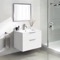 Wall Mounted Bathroom Vanity, Modern, 28
