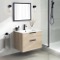 Wall Mounted Vanity, Modern, 28