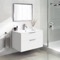 Wall Mounted Bathroom Vanity, Modern, 32