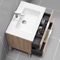 Free Standing Bathroom Vanity, Modern, Chrome Handles, 32