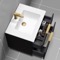 Wall Mounted Black Bathroom Vanity, Modern, 28