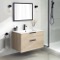 Wall Mounted Bathroom Vanity, Modern, 32