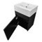 Small Vanity, Black, Floating, Modern, 16