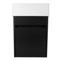 Small Vanity, Black, Floating, Modern, 16
