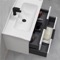 Floating Bathroom Vanity, Glossy White, 32