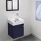Small Vanity, Floating, Modern, Blue, 16