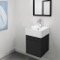 Small Vanity, Black, Floating, Modern, 16