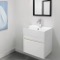 Small Bathroom Vanity, Floating, Modern, 24