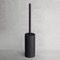 Toilet Brush, Matte Black, Free Standing