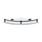 Corner Glass Shelf With Matte Black Mounting
