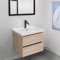 Wall Mounted Small Bathroom Vanity, Modern, 26