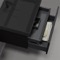 Black Small Floating Bathroom Vanity, Modern, 24