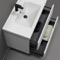 Modern Bathroom Vanity, Wall Mounted, 32