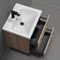 Wall Mounted Small Bathroom Vanity, Modern, 26