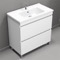 Free Standing Bathroom Vanity, Modern, 34