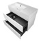 White Bathroom Vanity, Wall Mounted, Modern, 32