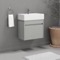 Small Bathroom Vanity, Wall Mount, Modern, 24