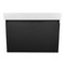 Black Floating Bathroom Vanity, Modern, 32