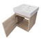 Floating Small Bathroom Vanity, Modern, 18