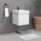 Floating Small Bathroom Vanity, Modern, 18