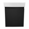 Floating Bathroom Vanity, Black, Small, Modern, 18