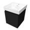 Floating Bathroom Vanity, Black, Small, Modern, 18