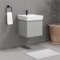 Floating Small Bathroom Vanity, Modern, 18