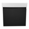 Black Bathroom Vanity, Floating, 24