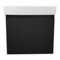 Black Bathroom Vanity, Floating, 24