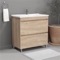 Free Standing Bathroom Vanity, Modern, 34