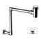 Chrome Wall Mounted P-Trap With Click Clack Drain