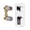 Chrome Wall Mounted Diverter, Rough-In Valve Included
