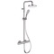 Chrome Thermostatic Exposed Pipe Shower System with 8