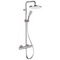 Thermostatic Exposed Pipe Shower System with 10