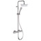 Chrome Thermostatic Exposed Pipe Shower System with 8