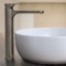 Brushed Nickel Round Vessel Sink Faucet