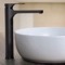 Matte Black Round Vessel Sink Faucet